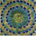 thumbnail image 1 of GZHJMY Beautiful Round Peacock Feathers Cloth Napkins, Set of 1 20 x 20 Inch Soft & Comfortable Polyester Dinner Napkin for Family, Restaurant, Weddings, Parties, Holiday Dinner, 1 of 5