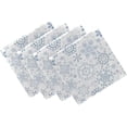 thumbnail image 1 of GZHJMY Beautiful Winter Snowflake Pattern Christmas Cloth Napkins, Set of 4 20 x 20 Inch Soft & Comfortable Polyester Dinner Napkin for Family, Restaurant, Weddings, Parties, Holiday Dinner, 1 of 6