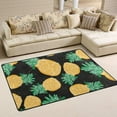 thumbnail image 1 of GZHJMY Black Abstract Fruit Yellow Pineapple Area Rug 4x6 Modern Soft Rugs Indoor Decorative Floor&nbsp;Carpet Nursery Rugs Non-Slip Rectangle Mat for Living Room Entryway Bedroom Decor Carpet Runner, 1 of 7