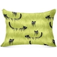thumbnail image 1 of GZHJMY Black Cats in The Grass Pillowcase Plush Pillowcase for Hair and Skin, Soft Standard Size Pillow Cases Zippered Queen Pillow Case Set of 1-20x40in Home Decor, 1 of 7