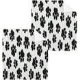 thumbnail image 1 of GZHJMY Black Graffiti Paw Face Wash Towel Cotton Towel Soft Cleansing Hand Towel Reusable 12 * 12in, 1 of 7