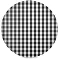 thumbnail image 1 of GZHJMY Black and White Buffalo Plaid Round Placemats Set of 4,Non-Slip Heat Resistant Washable Table Mats for Kitchen Dining Table Decoration,15.4 Inch, 1 of 7