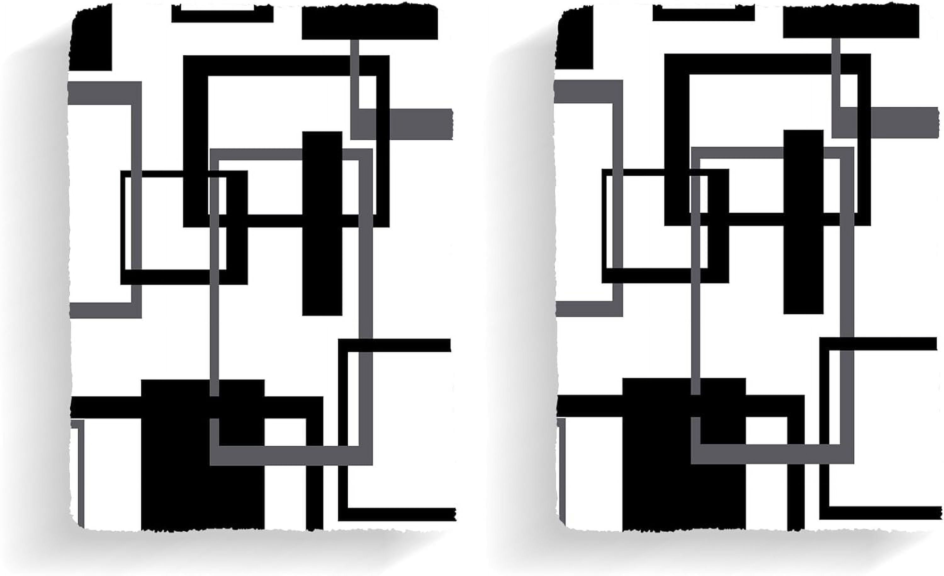 GZHJMY Black and White Hand Towelss for Bathroom Sets of 2 Bath Towel Decorative Towels Soft ...