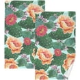 thumbnail image 1 of GZHJMY Blooming Cactus FlowersBath Hand Towel Soft Washcloth Highly Absorbent Fingertip Towels for Bathroom Beach Kitchen Sports Gym Yoga Travel (2-Pieces Towel Sets, 28x16 inch), 1 of 7