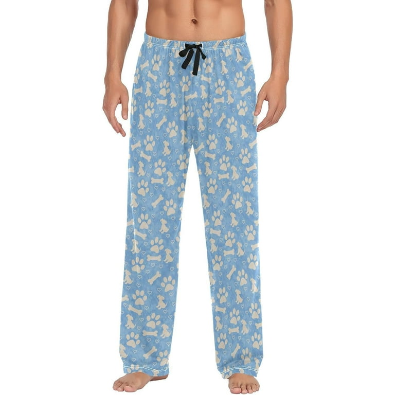 GZHJMY Blue Bone Men s Pajama Pants Soft and Comfortable Lounge Sleep Bottoms with Pockets Men s Sleepwear with Custom Print Large Walmart