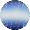 thumbnail image 1 of GZHJMY Blue Christmas Snowflake Round Placemats Set of 6, Non-Slip PVC Table Mats Washable Heat Resistant Place Mats for Kitchen Dining Table Christmas Home Decor, 15.4 Inch Table Mat, 1 of 7