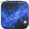 thumbnail image 1 of GZHJMY Blue Galaxy Small Jewelry Box, Portable Leather Travel Jewelry Storage Case for Rings Earrings Necklace Bracelets, 1 of 7