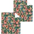 thumbnail image 1 of GZHJMY Blue Pink Flowers Wash Cloth Set of 6, 12 x 12 Inch Cotton Baby Washcloths Absorbent and Super Soft Feel Fingertip Towel Face Towels for Bathroom, Gym, Spa, 1 of 7