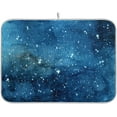 thumbnail image 1 of GZHJMY Blue Starry Dish Drying Mat for Kitchen Counter,Super Quick Absorbent Composite Sponge Dish Drying Pad,Heat Resistant Non-Slip Rack Tableware Mat (16x18Inch)for Dishes Coffee Machine Dish Rac, 1 of 7