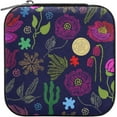thumbnail image 1 of GZHJMY Boho Flower Small Jewelry Box, Portable Leather Travel Jewelry Storage Case for Rings Earrings Necklace Bracelets, 1 of 7