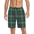 thumbnail image 1 of GZHJMY Buffalo Plaid Pajama Pants Short for Men, Lounge Pants Lightweight Men Pajama Bottoms with Drawstring Pockets, Christmas New Year Birthday Gifts, Small, 1 of 7