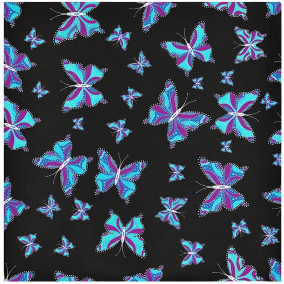 GZHJMY Butterfly Cloth Napkins Set of 6, Reusable Washable Polyester Dinner Napkins for Family, Restaurant, Wedding, Party Decor 20 x 20 Inch