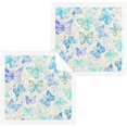 thumbnail image 1 of GZHJMY Butterfly Dots Wash Cloths 2 Pack - 12 x 12 Inch Super Super Soft Washcloths for Your Face and Body - 100% Cotton Absorbent Baby Face Towel, 1 of 7