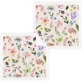 thumbnail image 1 of GZHJMY Butterfly and Floral Wash Cloths 2 Pack - 12 x 12 Inch Super Super Soft Washcloths for Your Face and Body - 100% Cotton Absorbent Baby Face Towel, 1 of 7