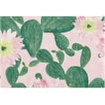 thumbnail image 1 of GZHJMY Cactus and Pink Flowers Bath Mat for Bathroom Rugs Rectangle Carpet for Shower, Fluffy Absorbent & Machine Washable, 16x24 Inch Carpet Runner, 1 of 5