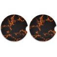 thumbnail image 1 of GZHJMY Car Coasters 2 Pcs Magma Texture Ceramic Drink Coaster for Cup Holder Cup Coasters, 1 of 6