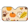 thumbnail image 1 of GZHJMY Car Front Windshield Sunshade UV Heat Protection, Foldable Auto Windshield Sun Visor for SUV Sedan Autumn Cute Animals, Car Sunscreen Blocks UV Rays Heat 51x27.5inch Keep Vehicle Cool, 1 of 5