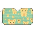 thumbnail image 1 of GZHJMY Car Front Windshield Sunshade UV Heat Protection, Foldable Auto Windshield Sun Visor for SUV Sedan Seamless Cute Cats, Car Sunscreen Blocks UV Rays Heat 51x27.5inch Keep Vehicle Cool, 1 of 5