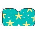 thumbnail image 1 of GZHJMY Car Front Windshield Sunshade UV Heat Protection, Foldable Auto Windshield Sun Visor for SUV Sedan Starfish Pattern Illustration, Car Sunscreen51x27.5inch Keep Vehicle Cool, 1 of 5