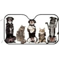 thumbnail image 1 of GZHJMY Car Windshield Sunshade Cats and Dogs, Foldable Car Visor Front Window Sun Shade for SUV Car 55 x 27.5 inch Keep Vehicle Cool, 1 of 6