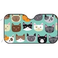 thumbnail image 1 of GZHJMY Car Windshield Sunshade Cute Cat, Foldable Car Visor Front Window Sun Shade for SUV Car 51 x 27.5 inch Keep Vehicle Cool, 1 of 6