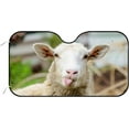 thumbnail image 1 of GZHJMY Car Windshield Sunshade Funny Sheep, Foldable Car Visor Front Window Sun Shade for SUV Car 55 x 27.5 inch Keep Vehicle Cool, 1 of 6