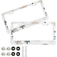 thumbnail image 1 of GZHJMY Cartoon Animal License Plate Frames, License Plate Covers, 2 Packs Universal Aluminum Tag Frame with 2 Holes & Screw Caps for Front and Rear Car Tags, Elliptical Hole Decorative, 1 of 7