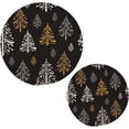 thumbnail image 1 of GZHJMY Cartoon Beautiful Christmas Tree Round Cotton Heat Resistant Trivets Potholders 2PCS, Weave Pot Holder for Kitchen Non-Slip Dining Plate Mat Handmade Hot Mats for Kitchen Pans Bowl Teapot, 1 of 7