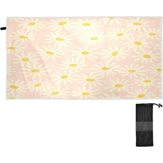 GZHJMY Cartoon Cute Flowers Beach Towel,Absorbent Quick Dry Sport Towel Oversized Lightweight Soft Bath Towel for Travel Sports Pool Swimming Bath Camping 31x71in Bath Towels
