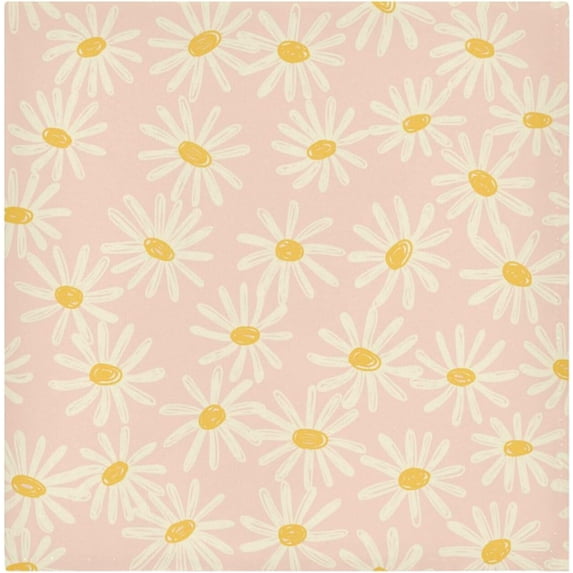 GZHJMY Cartoon Cute Flowers Satin Napkins 20x20 in,Soft Washable Cloth Dinner Napkins Square Table Napkins Decor for Party Wedding Banquet and Dinner 1PCS Decorative Washcloths