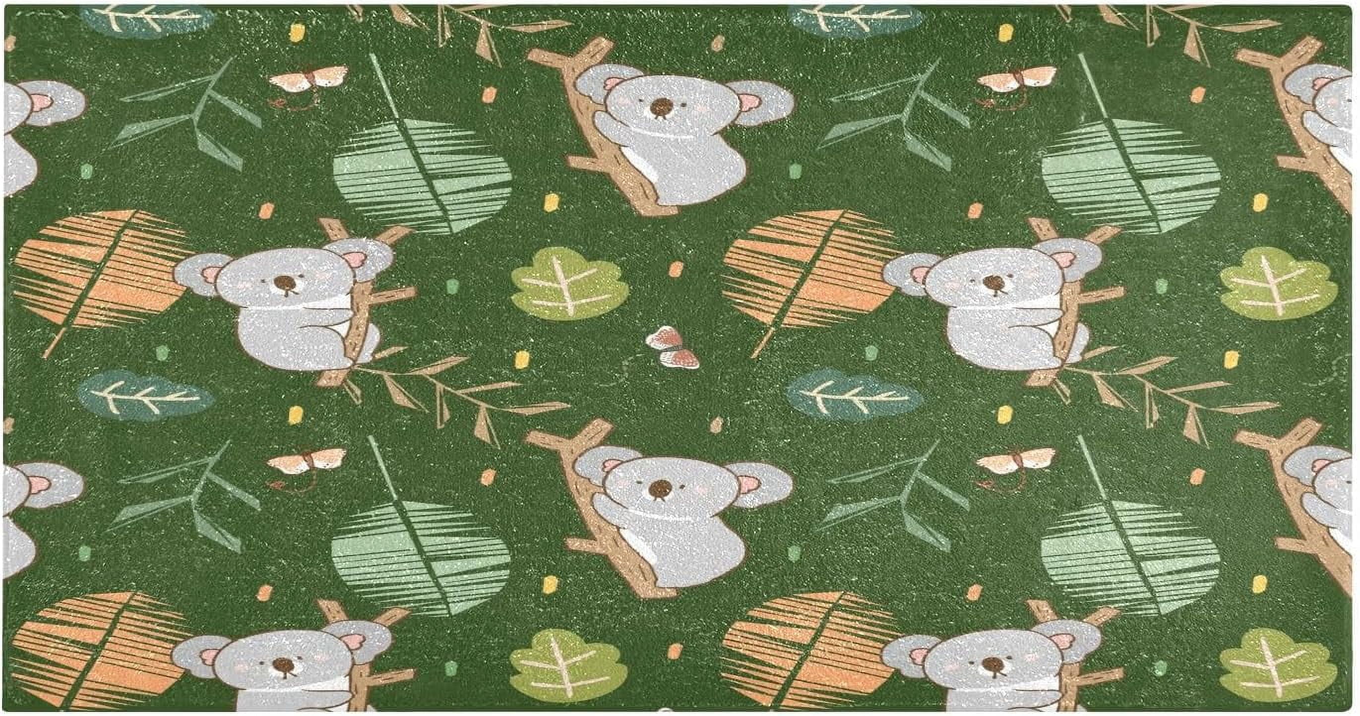 GZHJMY Cartoon Cute Koala Bathroom Rug Mat,Soft and Absorbent Bath Mats