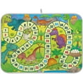 thumbnail image 1 of GZHJMY Cartoon Dinosaurs Game 16 x 18 Inches Absorbent Dish Drying Mat Microfiber Kitchen Countertop Table Protector Multi-Purpose Counter Rack Sink Drainer Pad, 1 of 6