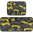 thumbnail image 1 of GZHJMY Cartoon Gamepad Kitchen Rug Set of 2 Non Slip Washable Cushioned Anti-Fatigue Kitchen Mat Comfort Standing Floor Mat for Kitchen Washroom Bedroom Carpet Runner, 1 of 7