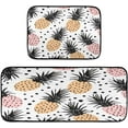 thumbnail image 1 of GZHJMY Cartoon Pineapple Kitchen Rug Set of 2 Non Slip Washable Cushioned Anti-Fatigue Kitchen Mat Comfort Standing Floor Mat for Kitchen Washroom Bedroom Carpet Runner, 1 of 7