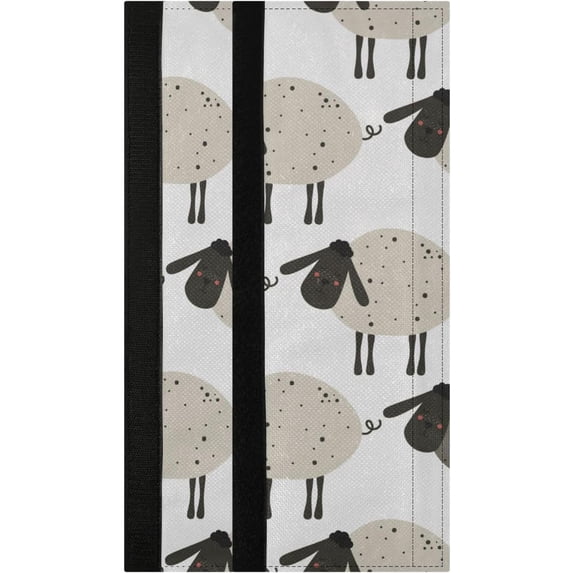GZHJMY Cartoon Sheep Refrigerator Door Handle Covers Set of 2, Keep Off Fingerprints Kitchen Appliance Fridge Microwave Dishwasher Door Handle Protector Covers