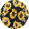 thumbnail image 1 of GZHJMY Cartoon Sunflower Wall Clock,Silent Non Ticking 10 Inch Battery Operated Round PVC Wall Clocks for Kitchen,Home,Bedrooms,Office Decor, 1 of 6