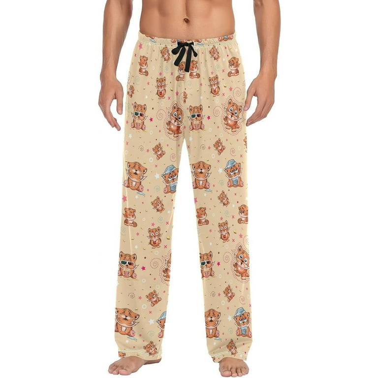 Mens tiger print pajamas hotsell