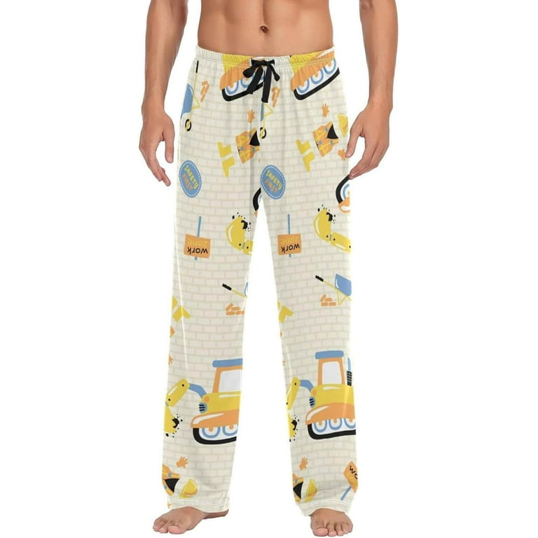 GZHJMY Cartoon Tractor Pajama Pants for Men Lounge Pants