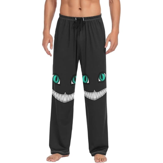 GZHJMY Cat Pajama Pants for Men, Lounge Pants Lightweight Men Pajama Bottoms with Drawstring Pockets, Christmas New Year Birthday Gifts, Medium