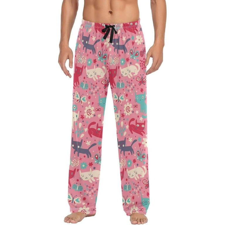 DARESAY Mens 3 Pack Pajama Pants for Men, Microfleece Pajama Pants