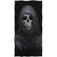 thumbnail image 1 of GZHJMY Chic 3D Skull Dark Illustration Soft Bath Towel Large Hand Towels Multipurpose for Bathroom, Hotel, Gym and Spa (16" x 30",Black), 1 of 4