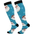thumbnail image 1 of GZHJMY Christmas Compression Socks, Women Men Long Stocking (20-30mmHg), Travel Knee High Stockings for Athletic Sports,Running,Cycling,Nursing, 1 of 7