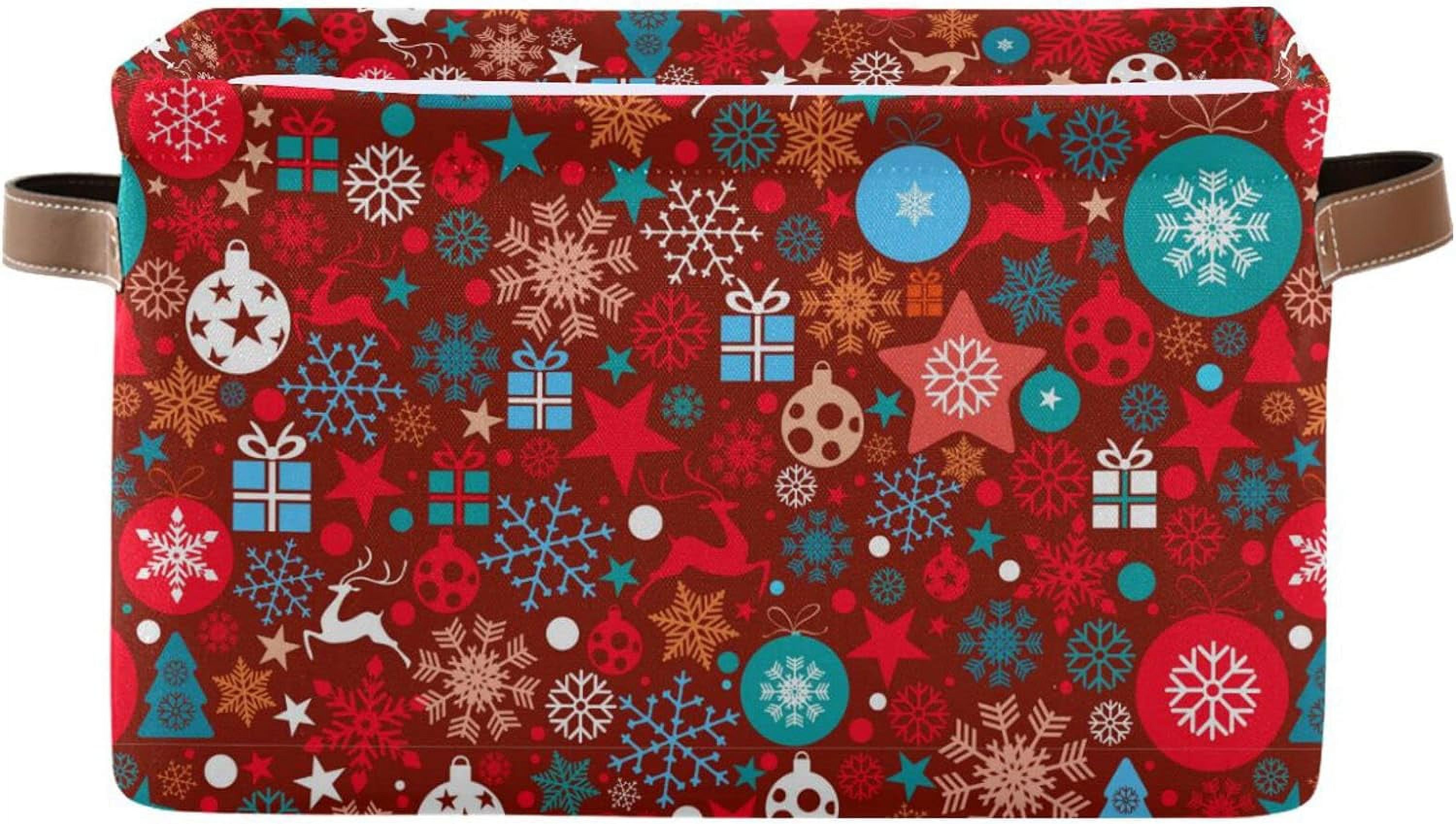 Gallery Detail: Gzhjmy Christmas Decorations Storage Basket With Handles Collapsible