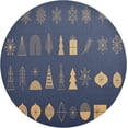 thumbnail image 1 of GZHJMY Christmas Elements Round Placemats Set of 4, Non-Slip PVC Table Mats Washable Heat Resistant Place Mats for Kitchen Dining Table Christmas Home Decor, 15.4 Inch Table Mat, 1 of 7