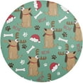 thumbnail image 1 of GZHJMY Christmas Elk Placemats Set of 1 Non-Slip Heat Resistant Dining Table Place Mats Washable Kitchen PVC Weave Table Mats Table Mat, 1 of 7