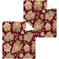 thumbnail image 1 of GZHJMY Christmas Gingerbread House Washcloths 4 Pack, Super Soft Absorbent Cotton Baby Face Towels, Washable Reusable Fingertip Towel for Bath Gym Hotel Spa, 12 x 12 Inch, 1 of 7