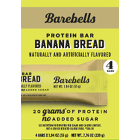 Barebells Bars Banana Bread 55g 4-pack x 4