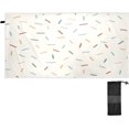 thumbnail image 1 of GZHJMY Christmas New Year Multicoloured Confetti Beach Towel,Absorbent Quick Dry Sport Towel Oversized Lightweight Soft Bath Towel for Travel Sports Pool Swimming Bath Camping 31x71in Bath Towels, 1 of 7