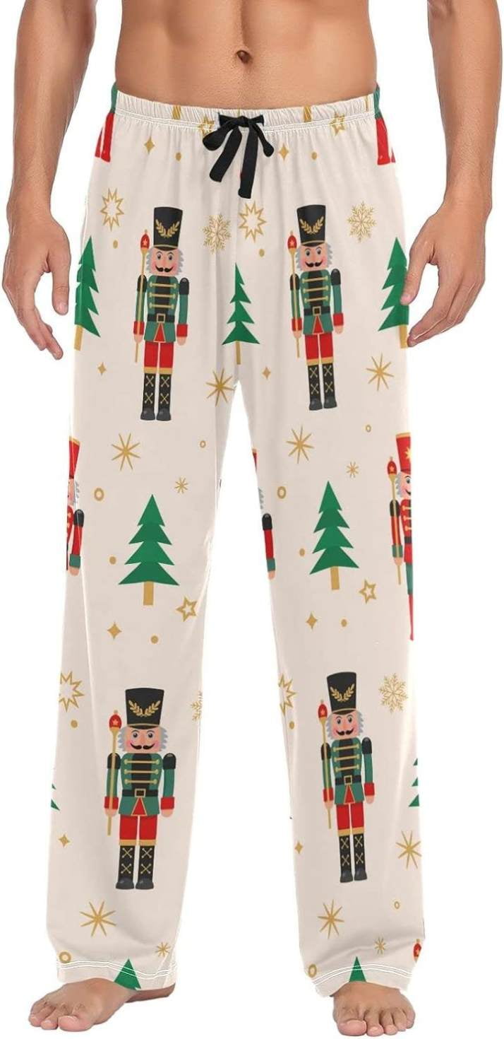 GZHJMY Christmas Nutcracker Pajama Pants for Men, Lounge Pants