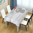 thumbnail image 1 of GZHJMY Christmas Poodle Dog Rectangle Tablecloth for Kitchen Dining Room Party Table Cover Home Decor 60"(W) x 120"(L), 1 of 7